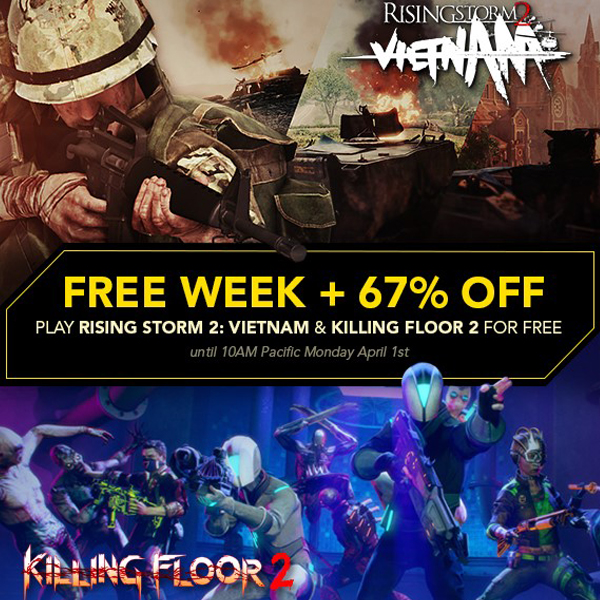 Killing Floor 2 и Rising Storm 2: Vietnam стали временно бесплатными в Steam